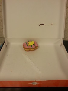 Is that...is that a peep on a donut?